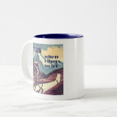 Tasse 2 Couleurs Train quand d'autres ne feront pas de vélo (Devant gauche)