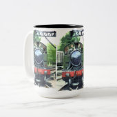 TASSE 2 COULEURS TRAINS À VAPEUR (Devant gauche)