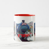TASSE 2 COULEURS TRAINS À VAPEUR DE NOËL (Centre)