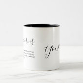 Tasse 2 Couleurs Traits de Capricorne et signe zodiaque (Centre)