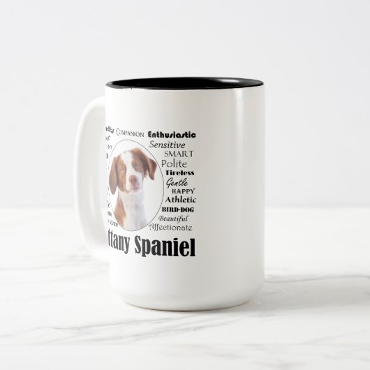 Tasse 2 Couleurs Traits d'Espagnols bretons (Devant gauche)