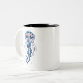 Tasse 2 Couleurs Translucent Jellyfish Ocean Design (Devant gauche)