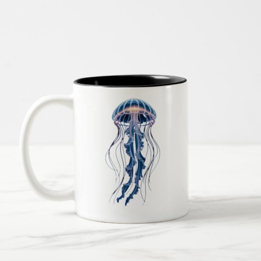 Tasse 2 Couleurs Translucent Jellyfish Ocean Design (Gauche)