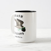 Tasse 2 Couleurs Trash Falcons Café officiel Mug! (Devant gauche)