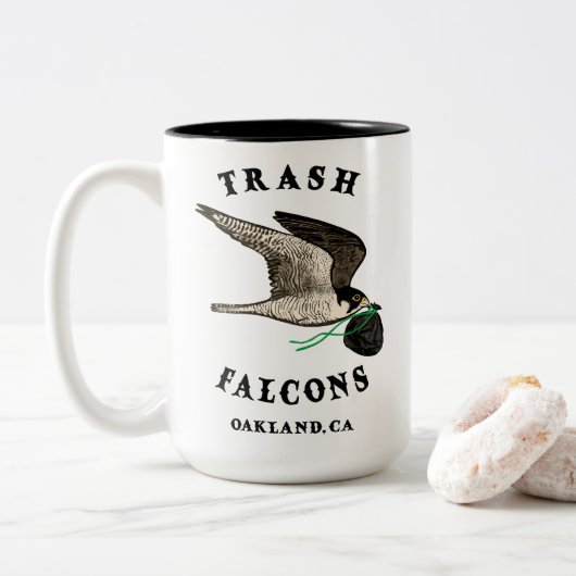 Tasse 2 Couleurs Trash Falcons Café officiel Mug! (Avec donut)