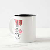 Tasse 2 Couleurs Trash Metal ne meurt jamais (Devant gauche)