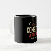 Tasse 2 Couleurs Travail d'ingénieur de combat (Devant gauche)