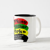 Tasse 2 Couleurs Travail ensemble (Devant droit)