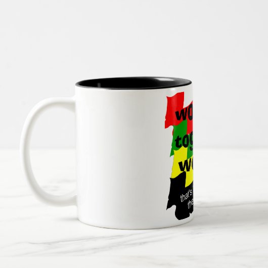 Tasse 2 Couleurs Travail ensemble (Gauche)