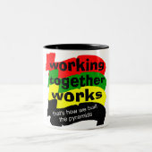 Tasse 2 Couleurs Travail ensemble (Centre)
