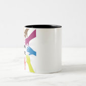 Tasse 2 Couleurs TravailÉquipe (Centre)