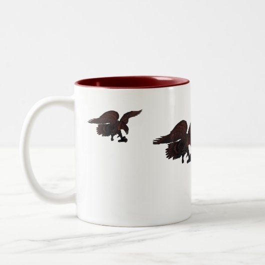 Tasse 2 Couleurs Travailler comme un aigle prédateur (Gauche)