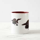 Tasse 2 Couleurs Travailler comme un aigle prédateur (Centre)