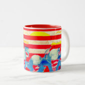 Tasse 2 Couleurs Travailleur américain (Devant droit)