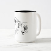 Tasse 2 Couleurs Travailleur automatique de corps (Devant droit)