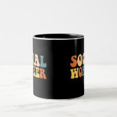 Tasse 2 Couleurs Travailleur social Super (Centre)