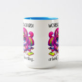 Tasse 2 Couleurs Travaillez dur (Centre)