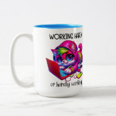 Tasse 2 Couleurs Travaillez dur (Gauche)