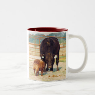 Tasse 2 Couleurs Travaillez un berger australien de Stockdog avec