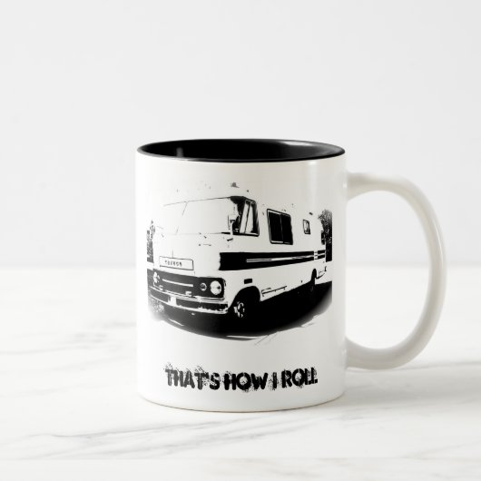 Tasse 2 Couleurs Travco, celui est comment je roule (Droit)