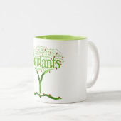 Tasse 2 Couleurs tree2b (Devant droit)