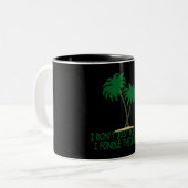 Tasse 2 Couleurs Treehugger drôle (Devant gauche)