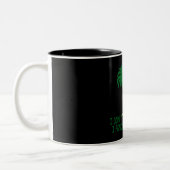 Tasse 2 Couleurs Treehugger drôle (Gauche)