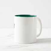 Tasse 2 Couleurs Trèfle irlandais St Patrick (Devant droit)