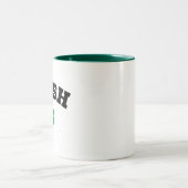 Tasse 2 Couleurs Trèfle irlandais St Patrick (Centre)