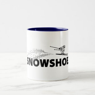 Tasse 2 Couleurs Tremplin de ski de Snowshoe Mountain Virginie-Occi