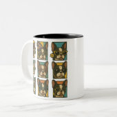 Tasse 2 Couleurs Trendsetters Boston Terrier (Devant gauche)
