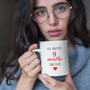 Tasse 2 Couleurs Trendy Red Post Grossesse Drôle Citation