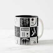 Tasse 2 Couleurs Trente, Abrégation Biomorphique - Kandinsky (Devant droit)
