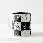 Tasse 2 Couleurs Trente, Abrégation Biomorphique - Kandinsky (Devant gauche)