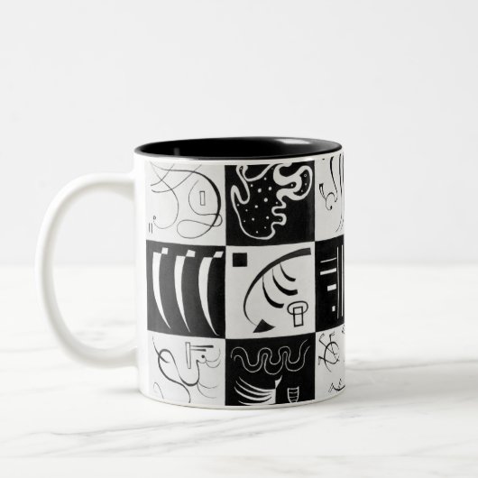 Tasse 2 Couleurs Trente, Abrégation Biomorphique - Kandinsky (Gauche)