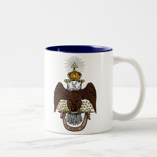 Tasse 2 Couleurs trente-troisième Brun écossais Eagle de rite de (Droit)