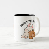 Tasse 2 Couleurs Très Brown amour de l'ours (Devant droit)