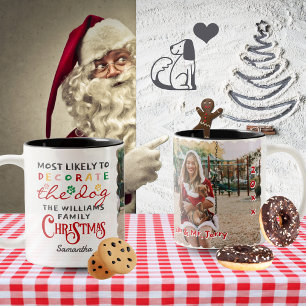 Tasse 2 Couleurs Très Probable De Décorer La Famille De Chiens Noël