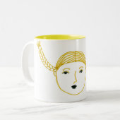 Tasse 2 Couleurs Tresses (Devant gauche)