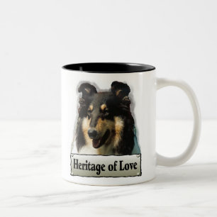 Tasse 2 Couleurs Tri Color Rough Collie Toxits