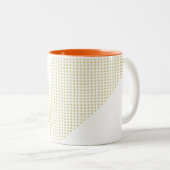Tasse 2 Couleurs Triangle avec des triangles dans 3D (Devant droit)