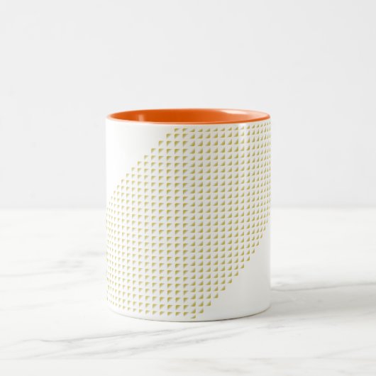 Tasse 2 Couleurs Triangle avec des triangles dans 3D (Centre)