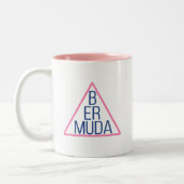 Tasse 2 Couleurs Triangle Bermudes avec texte moderne à l'intérieur (Gauche)