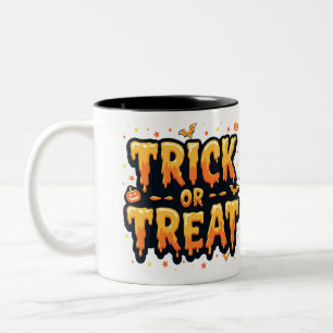 Tasse 2 Couleurs Trick ou traitement Halloween