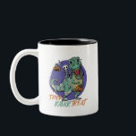 Tasse 2 Couleurs Trick Rawr Treat T Rex Dinosaur maman Halloween<br><div class="desc">Trick Rawr Treat. Drôle T Rex et squelette design pour les amateurs de dinosaures, les geeks de dino et les nerds qui aiment les puns d'Halloween. Cool éffrayant et déplaisant Happy Halloween marchandise pour costume d'Halloween, fête d'Halloween, tour ou régal, collectionner des bonbons. Célébrez cette saison éffrayante avec le thème...</div>