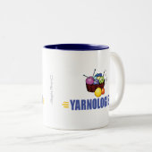 Tasse 2 Couleurs Tricot drôle (Devant droit)