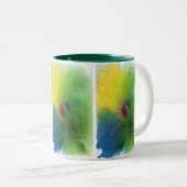 Tasse 2 Couleurs Triflower jaune (Devant droit)