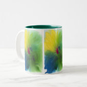 Tasse 2 Couleurs Triflower jaune (Devant gauche)