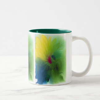 Tasse 2 Couleurs Triflower jaune