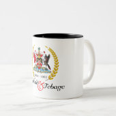 Tasse 2 Couleurs Trinité-et-Tobago Independence Gold Wreath (Devant droit)